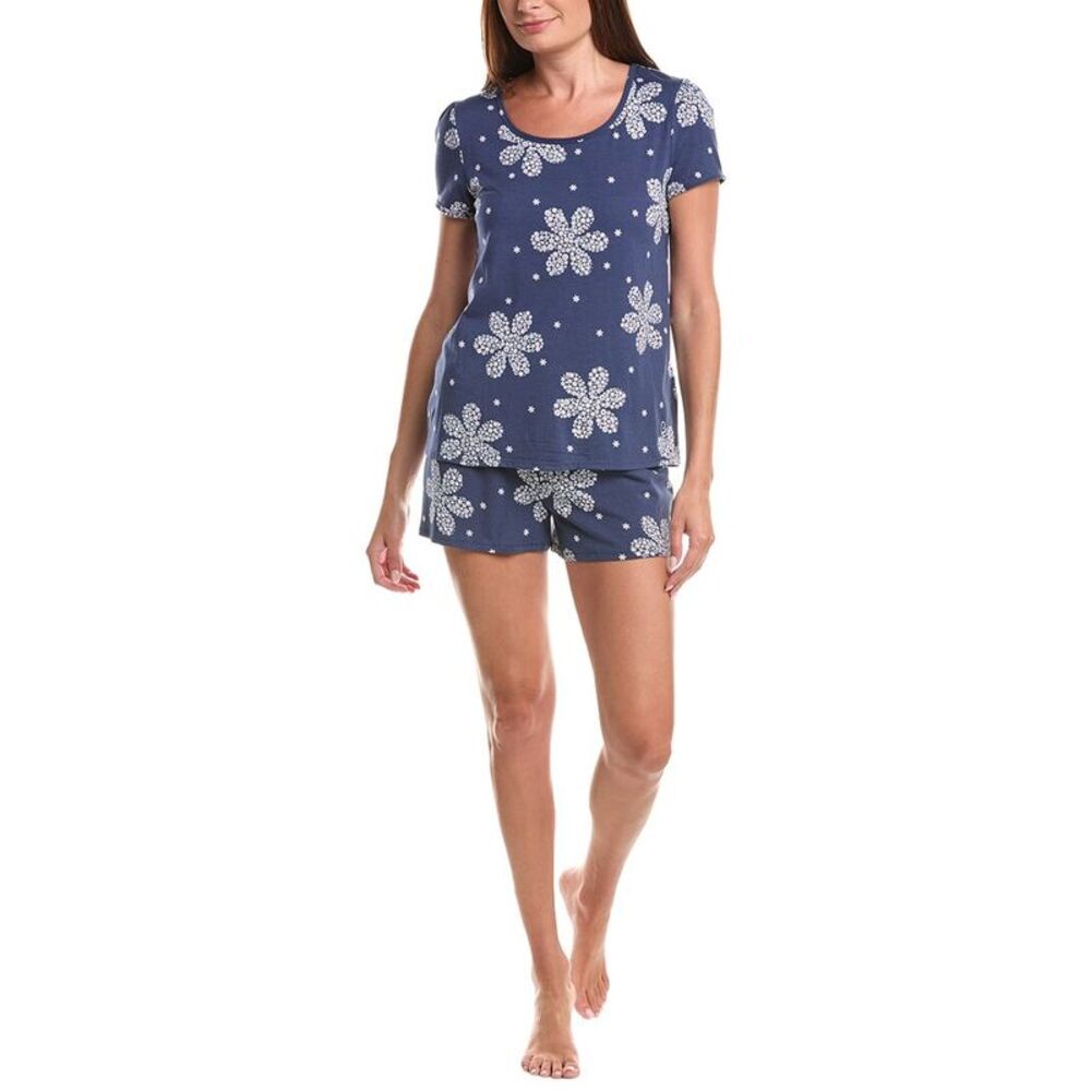 Cuddl Duds Womens  2Pc Boxer Pajama Set
